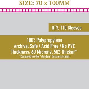 70x100mm card sleeves Amazon.com: Swan Card Sleeves (70x100mm) - 150 Pack, Thin Sleeves main image 0
