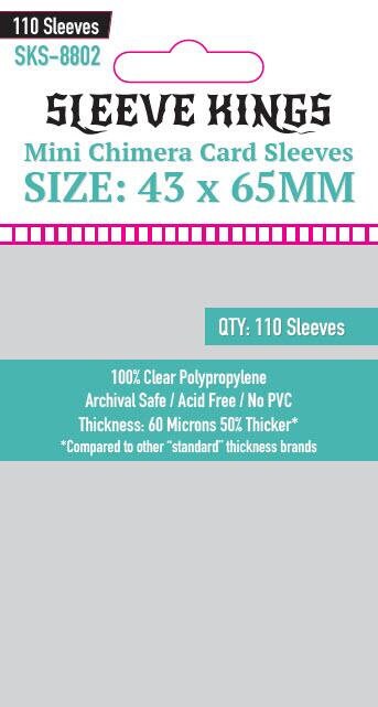 Sleeve Kings Mini Chimera Card Sleeves (43x65mm) - 110 Pack, -SKS-8802 -  Etsy