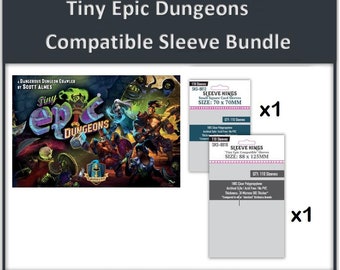 Tiny Epic Dungeons Retail Version" Compatible Sleeve Bundle (8812 X 1 +  8818 X 1) - Etsy