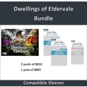 Dwellings of Eldervale&quot; Compatible Sleeve Bundle (8803 X 1 + 8810 X 2)