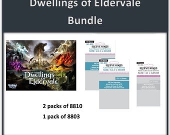 Dwellings of Eldervale" Compatible Card Sleeve Bundle (8803 X 1 + 8810 X 2)