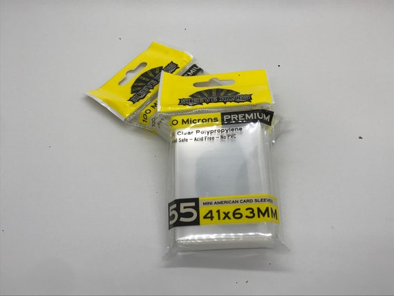 Premium Mini American Card Sleeves (41x63mm) -55 Pack, 100 Microns,  SKS-9901 - Etsy