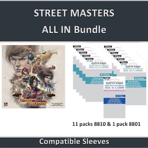 Street Masters All In" Paquete de manga compatible (8810 x 11 + 8801 x 1)