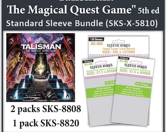 Talisman: The Magical Quest Game" – 5th Edition Compatible Card Sleeve Bundle (8808 X 2, 8820 x 1)