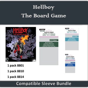 Ensemble de pochettes compatibles Hellboy The Board Game (8801 X 1 + 8810 X 1 8814 x 1)