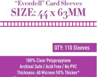 everdell card sleeve size 