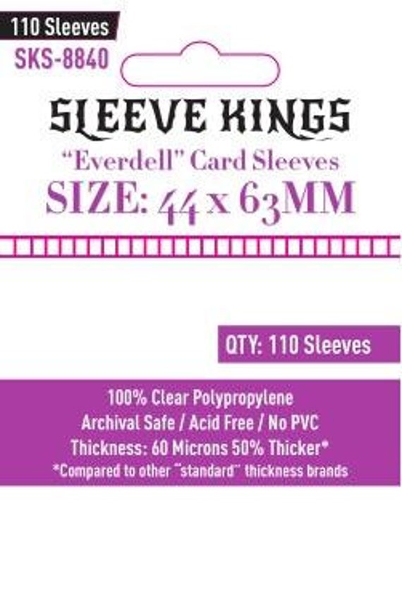 everdell card sleeve size Amazon.com: Sleeve Kings Everdell Mini Compatible Sleeves 44 X 63 MM  -(10x110 Pack, 1100 Sleeves) : Toys & Games main image 0
