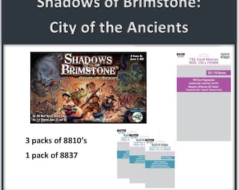 Shadows over Brimstone: City of the Ancients" Compatible Sleeve Bundle (8810 X 3 + 8837 X 1)