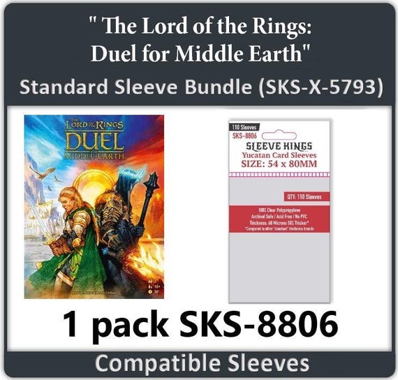 earth card sleeves The Lord of the Rings: Duel for Middle Earth