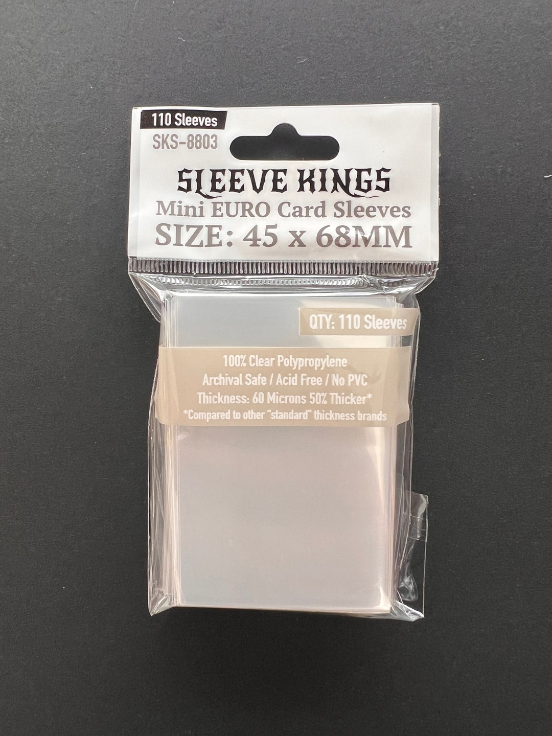 Sleeve Kings Mini Euro Card Sleeves (45x68mm) - 110 Pack, -SKS-8803 - Etsy