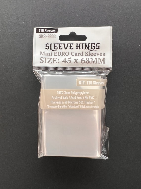 Sleeve Kings Mini Euro Card Sleeves (45x68mm) - 110 Pack, -SKS-8803 - Etsy