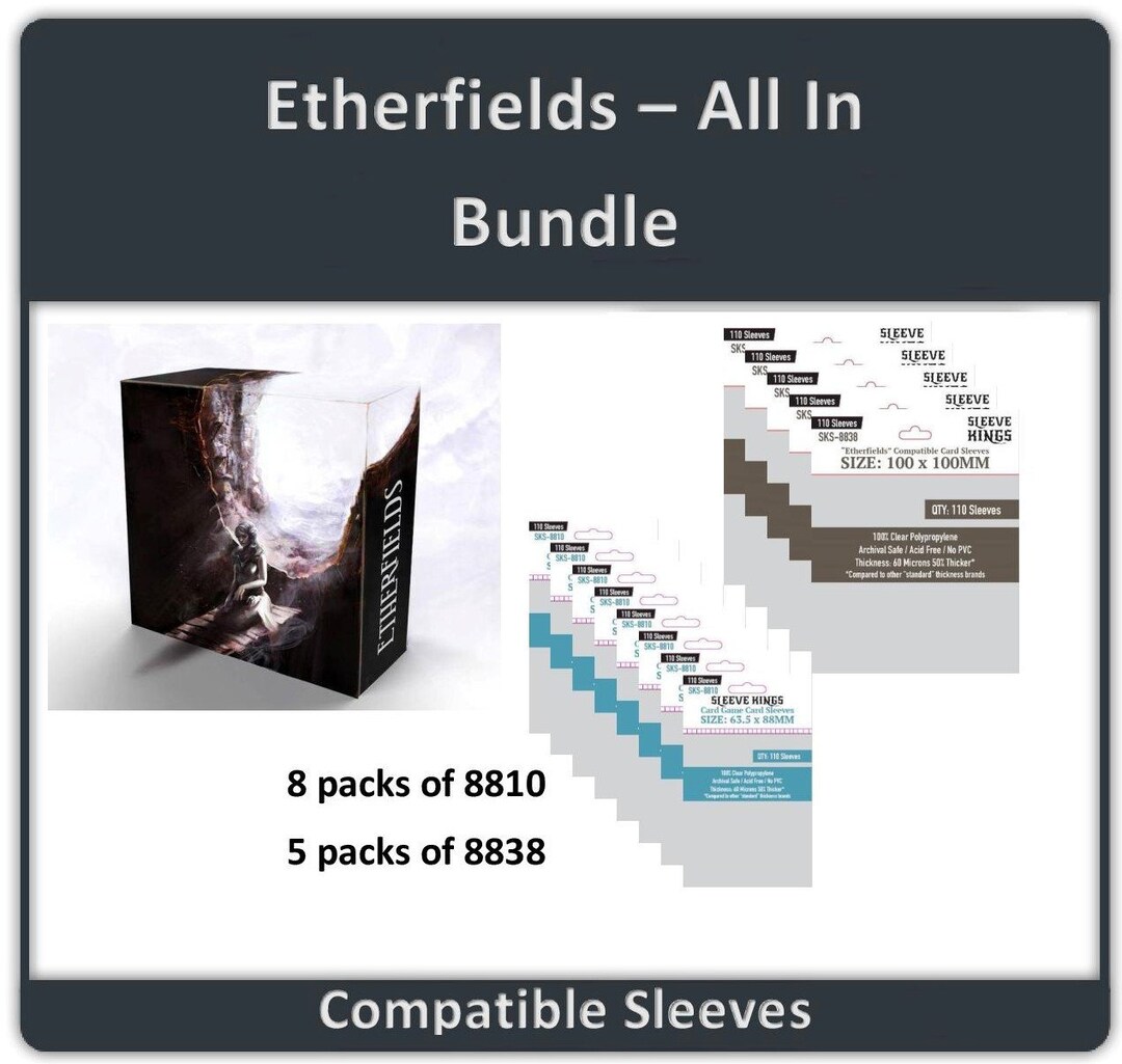 Etherfields Allin Compatible Sleeve Bundle 8810 X 8 Etsy
