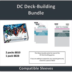 DC Deckbuilding Games&quot; Compatible Sleeve Bundle (8810 X 2 + 8828 X 1) -Each 200 card set