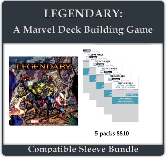 Legendary: A Marvel Deck Building Base Game" Compatible Sleeve Bundle (8810  X 5) - Etsy