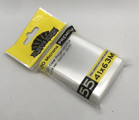 Premium Mini American Card Sleeves (41x63mm) -55 Pack, 100 Microns,  SKS-9901 - Etsy