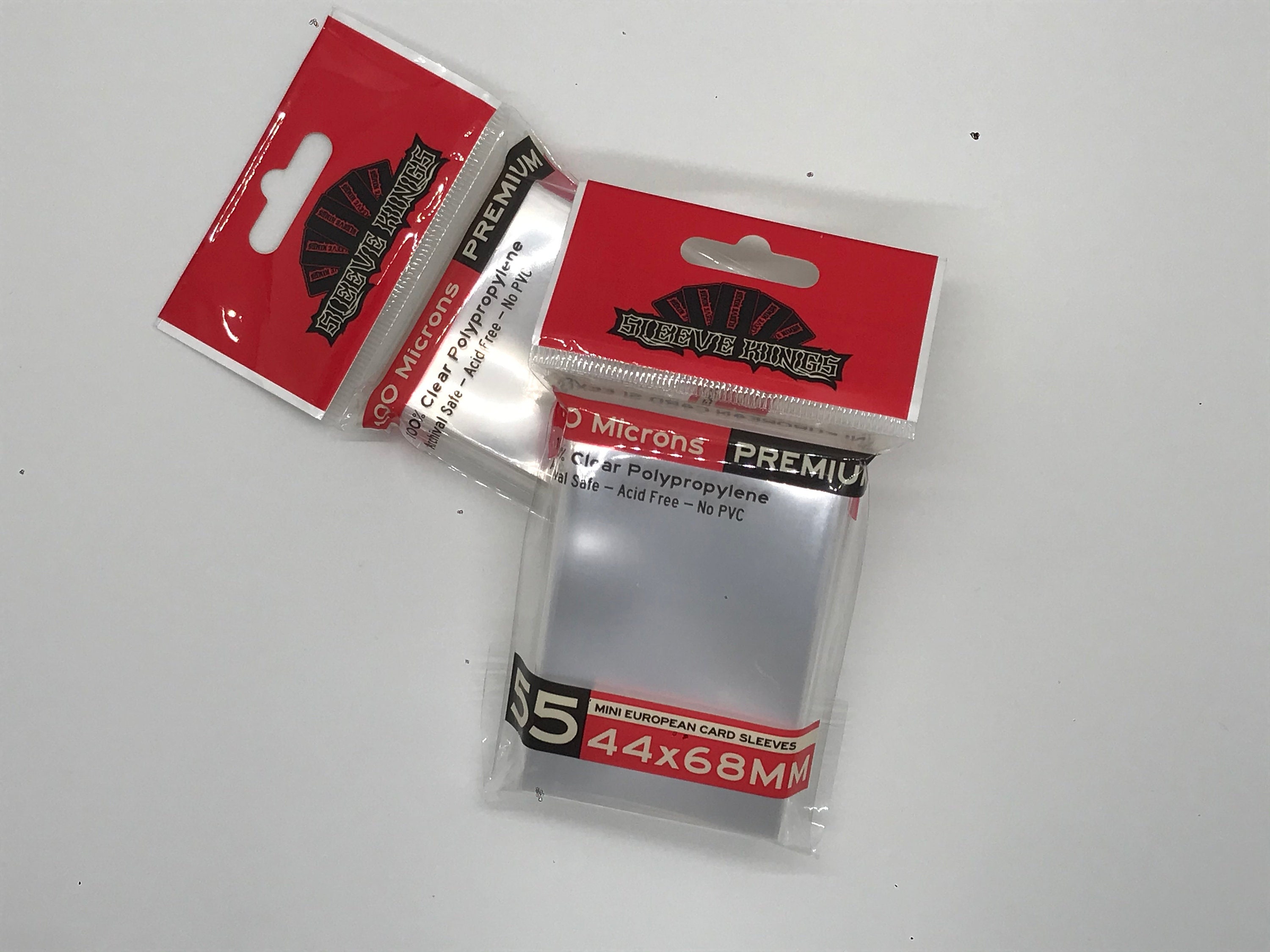 mini european card sleeves Premium Mini European Card Sleeves (44x68mm) -55 Pack, 100 Microns,  SKS-9902
