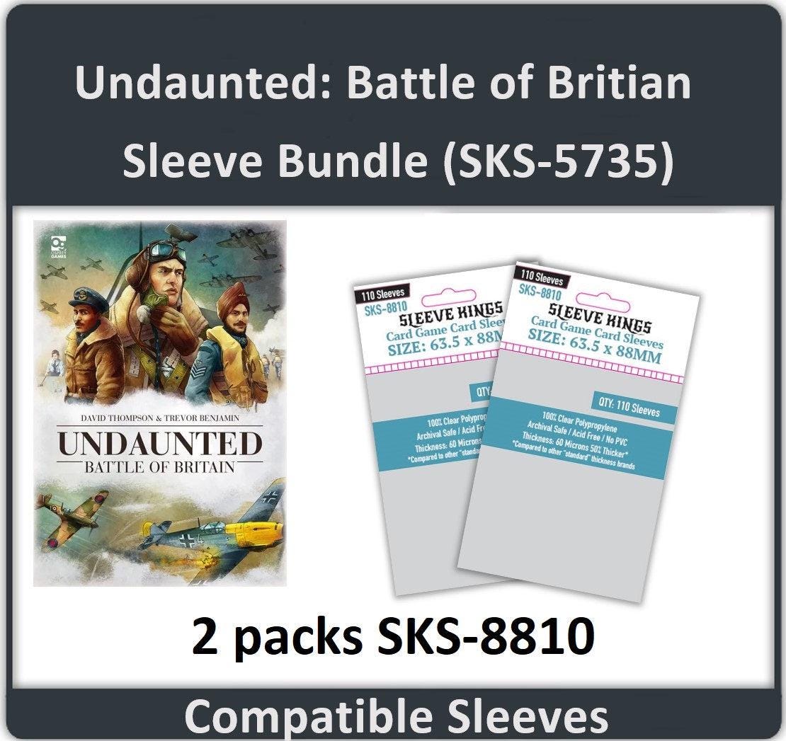 undaunted card sleeves Undaunted: Battle of Britain" Compatible Sleeve Bundle (8810 X 2  sleevekings Keep your collection safe today! Undaunted: Normandy | Board Game