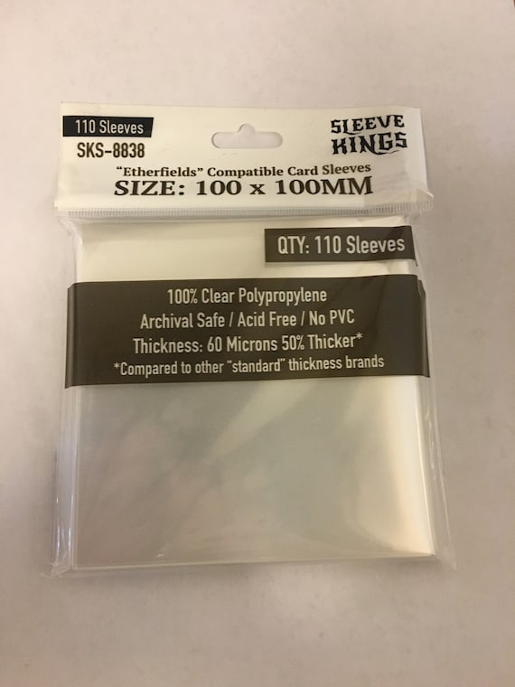 100mm x 100mm card sleeves Extra Large (7 Wonders) Board Game Sleeves