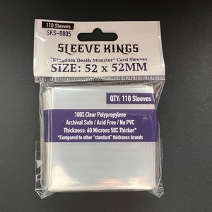 Kartenhülle Kings „Kingdom Death Monster“ Kartenhüllen (52 x 52mm) -110 Packung, -SKS-8805
