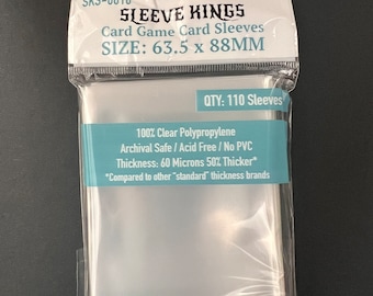 110 Plastic Trading Card Sleeves / Protection for ATC, Baseball, Hockey, Pokemon, Magic The Gathering, Sports Card SKS-8810