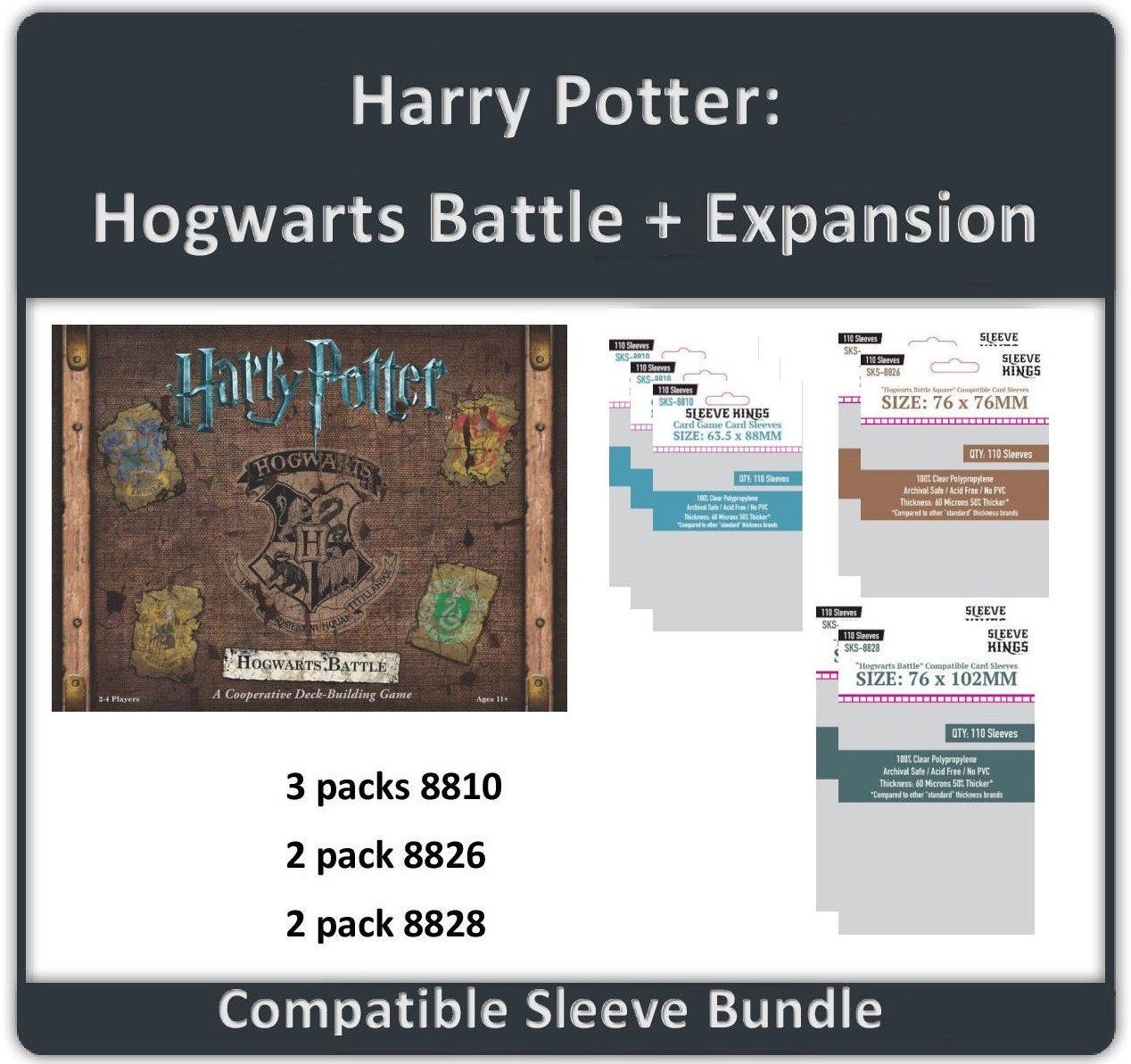 Harry Potter: Hogwarts Battle Expansion Compatible - Etsy