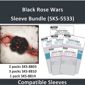Black Rose Wars&quot; Compatible Sleeve Bundle (8803 X 2 + 8810 X 3  8814 X 1)