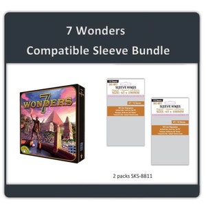 7 Wonders Card Sleeves - Etsy