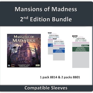 Mansions of Madness (2nd Edition)&quot; Compatible Sleeve Bundle (8801 X 2 + 8814 X 1)