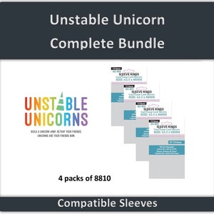Unstable Unicorns&quot; Complete Compatible Sleeve Bundle (8810 X 4)
