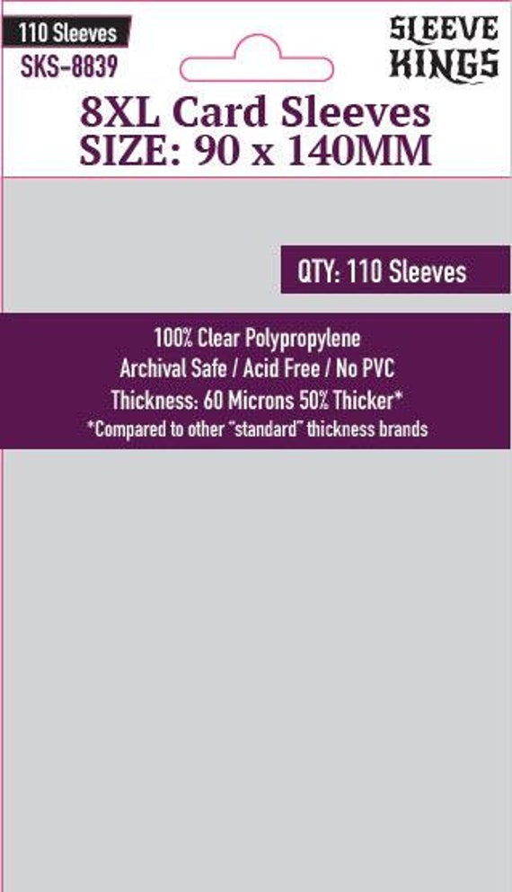 Perfect Fit Internal(Inner) Card Sleeves (63.5x88mm) - 110 Pack, 60 Microns  -SKS-7711