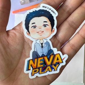 Namjoon Neva Play Aufkleber Vinyl Wasserflasche | RM Namjoon Richtiger Ort Falsche Person Verloren | Hobihearteu Shop