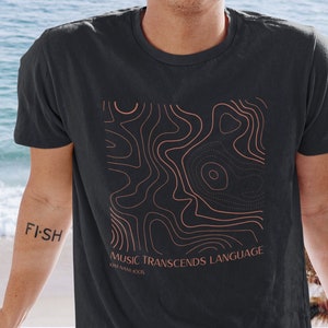 Music Transcends Language Quote shirt tshirt | Hobihearteu Shop | Rkive