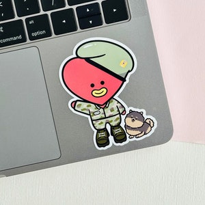 Tata and Yeontan Militär Vinyl Aufkleber | Taehyung V | Hobihearteu Shop