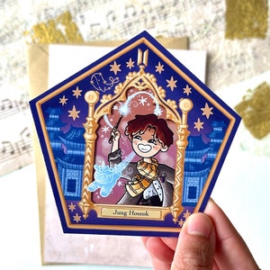 Tarjeta Hobi Wizard Chocolate Frog / Jhope Hobicore Hope World Jack in the Box / Tienda Hobihearteu
