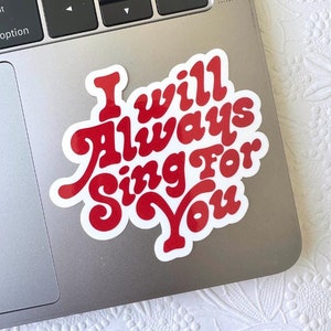 Jin Happy I&#39;ll Be There Vinyl Waterproof Sticker | Seokjin | I will always sing for you |  Runseokjin Hobihearteu Shop