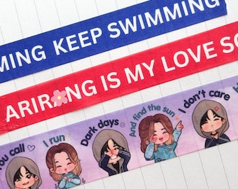 Into the Sun | Keep Swimming | What is Your Love Song Washi Tape | Hobihearteu Shop