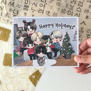 OT7 Weihnachtsfeiertags-Karte | Hobihearteu Shop