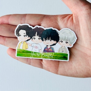 La rosa eres hermosa pegatina grupal / Kpop Kband / Hobihearteu Blackrosewonder Shop