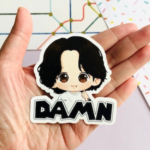 Jungkook Damn Aufkleber Vinyl Waterpoof | Jk | Hobihearteu Shop