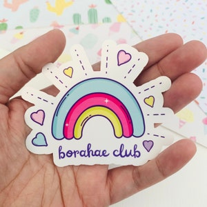 ARMY Borahae Club Aufkleber Vinyl Wasserpoof | Hobihearteu Shop