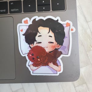 Yoongi und Holly Haustier Hund Vinyl Aufkleber | Suga AgustD Heilige Holi | Hobihearteu Shop