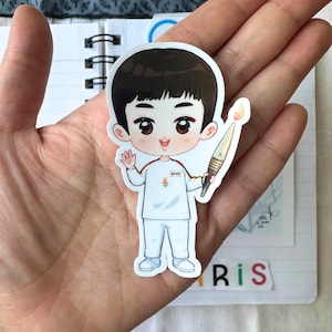 Jin Paris Fackelträger Vinyl Aufkleber | Jin Seokjin Jinlympics | Runseokjin Hobihearteu Shop