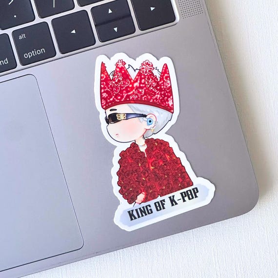 G-DRAGON Ubermensch Tour King of KPOP Rose Outfit Vinyl Sticker | Bigbang |  Hobihearteu Shop