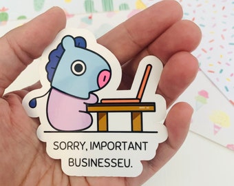 Mang Important Businesseu BTS Sticker Vinyl Waterpoof | Hobihearteu Shop