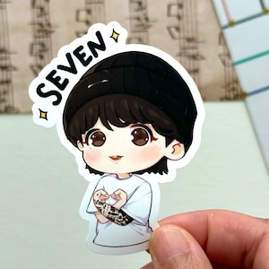 Jungkook Seven BTS Sticker Vinyl Waterpoof | Jk | Hobihearteu Shop