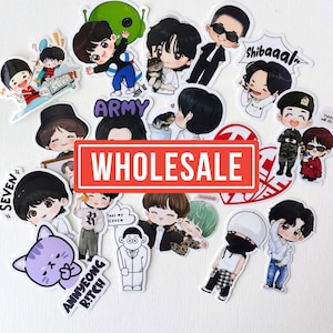 50/100 stickers groothandel bulk voor je weggeefacties Jin-concert freebies Runseokjin Hobihearteu Shop Nieuwe collectie