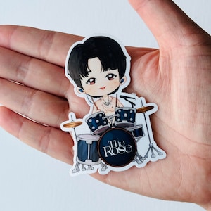 Der Rosen Hajoon Aufkleber | Kpop Kband | Hobihearteu Blackrosewonder-Shop