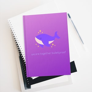 Journal personalisiert Wir sind Bulletsicher Kore Hardcover Journal Notizbuch Matt | Personalisierter Name | Hobihearteu Shop