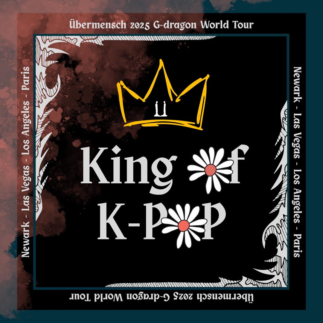 G-DRAGON Ubermensch Concert Tour Scarf Bandana, GD King of