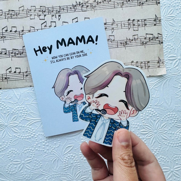 Jhope Mama Mother's Day Card | Hobi Hope On The Street | BTS card sticker | Hobihearteu Shop